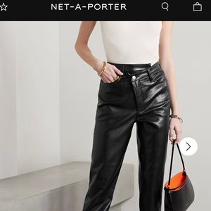 NWT AGOLDE cross leather pant✨
